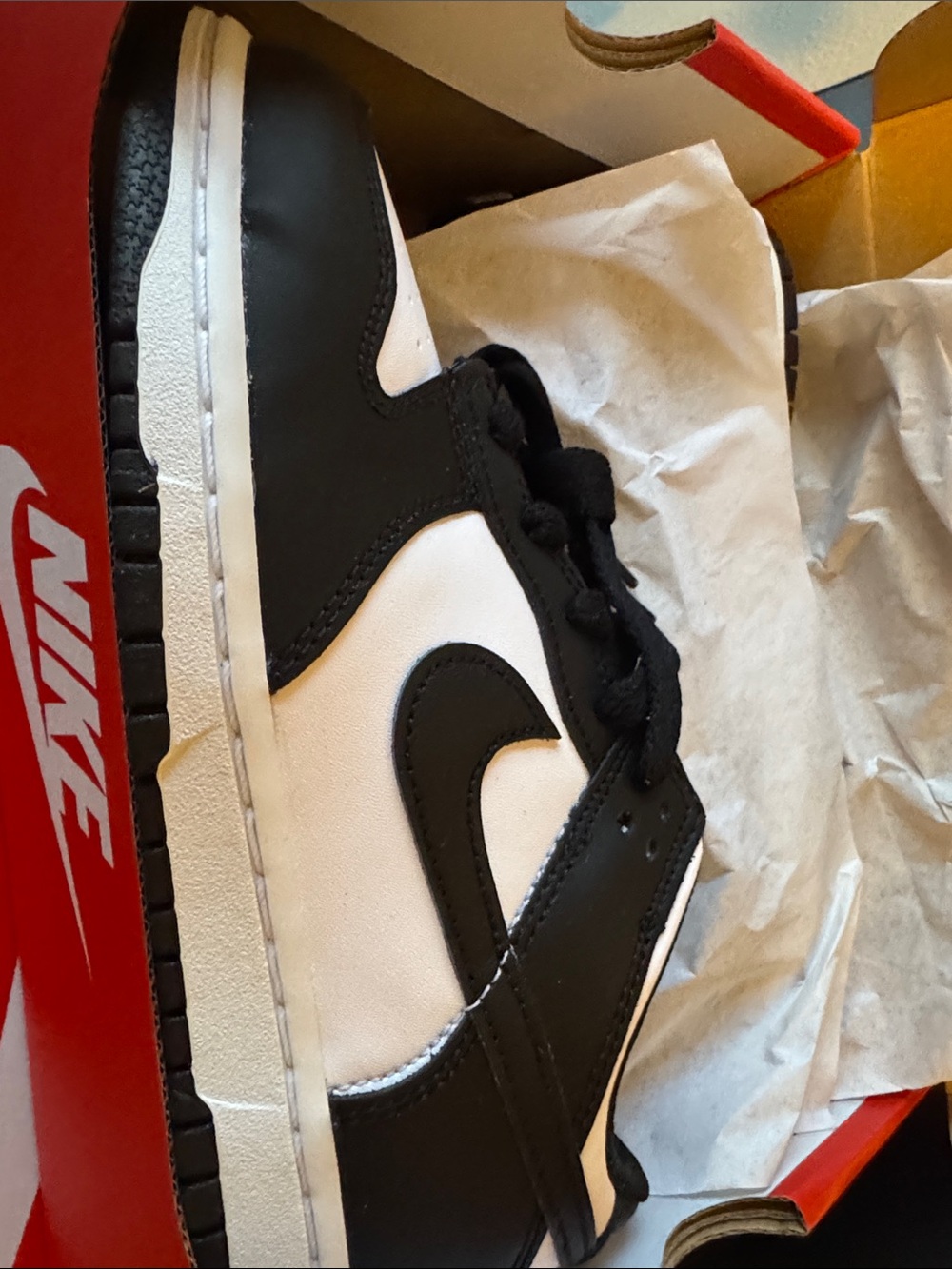 Nike Kids Black and White Low-Top Sneakers